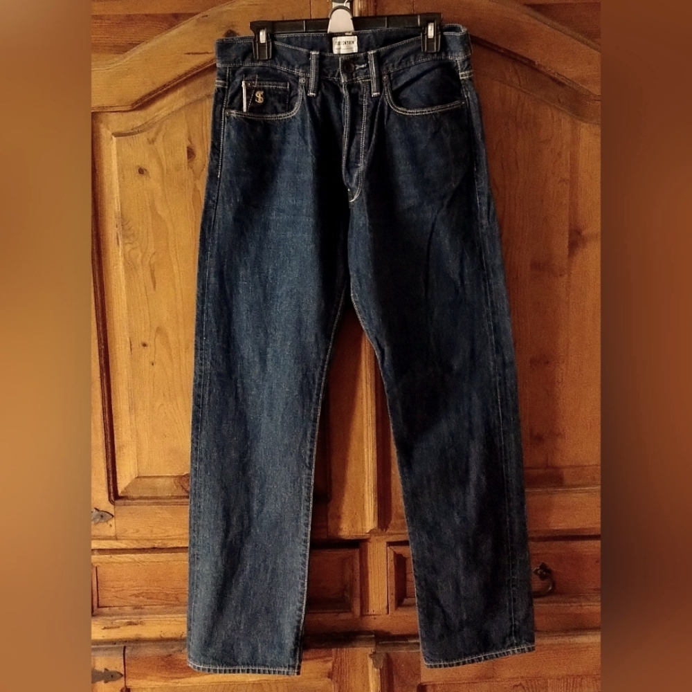 Todd Snyder Selvedge Button Fly Classic Fit Blue Jeans Size 31X32 Straight Leg
